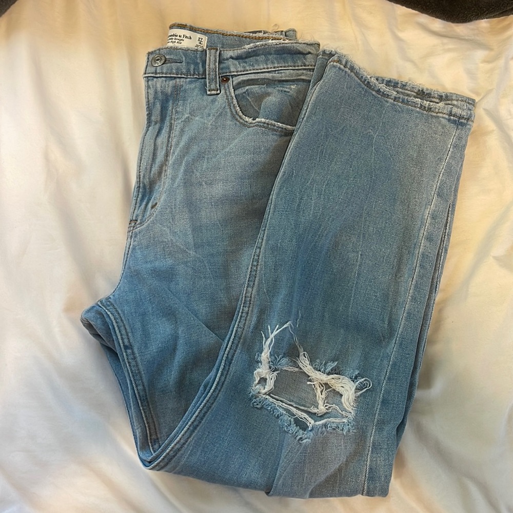 Abercrombie ankle straight jeans